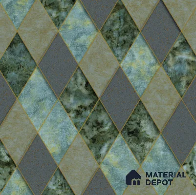 210512 | 10 Meter x 21 Inches Geometric Look Wallpaper - 57.37 Sq. Ft. | Minimum 15% wastage during installation