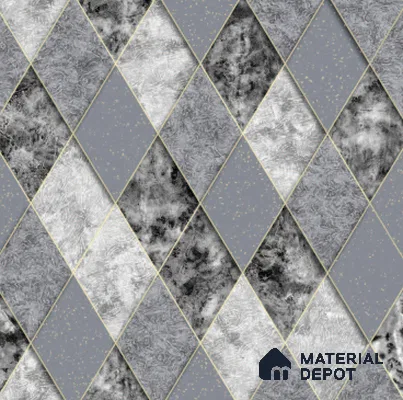 210513 | 10 Meter x 21 Inches Geometric Look Wallpaper - 57.37 Sq. Ft. | Minimum 15% wastage during installation