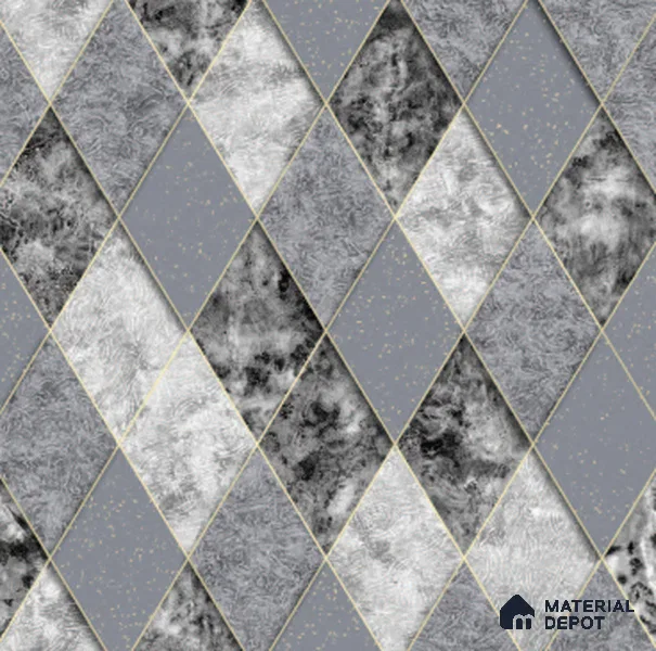 210513 | 10 Meter x 21 Inches Geometric Look Wallpaper - 57.37 Sq. Ft. | Minimum 15% wastage during installation
