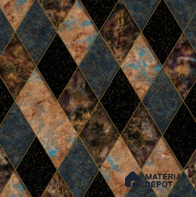 210514 | 10 Meter x 21 Inches Geometric Look Wallpaper - 57.37 Sq. Ft. | Minimum 15% wastage during installation