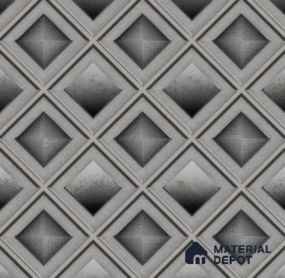 210520 | 10 Meter x 21 Inches Geometric Look Wallpaper - 57.37 Sq. Ft. | Minimum 15% wastage during installation