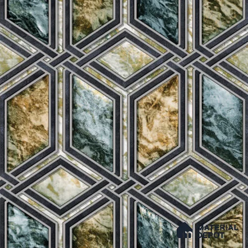 210521 | 10 Meter x 21 Inches Geometric Look Wallpaper - 57.37 Sq. Ft. | Minimum 15% wastage during installation