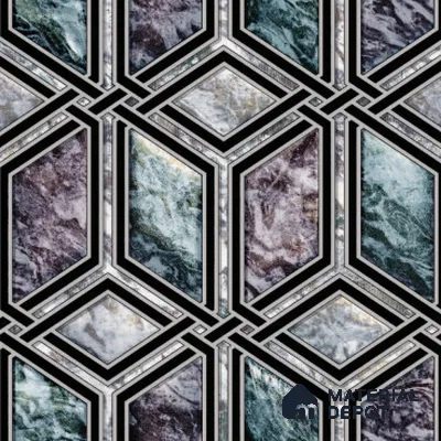 210523 | 10 Meter x 21 Inches Geometric Look Wallpaper - 57.37 Sq. Ft. | Minimum 15% wastage during installation