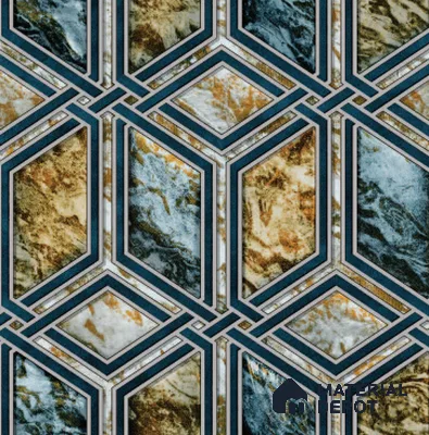 210524 | 10 Meter x 21 Inches Geometric Look Wallpaper - 57.37 Sq. Ft. | Minimum 15% wastage during installation
