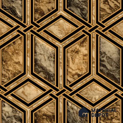 210525 | 10 Meter x 21 Inches Geometric Look Wallpaper - 57.37 Sq. Ft. | Minimum 15% wastage during installation