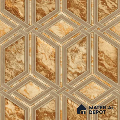210526 | 10 Meter x 21 Inches Geometric Look Wallpaper - 57.37 Sq. Ft. | Minimum 15% wastage during installation