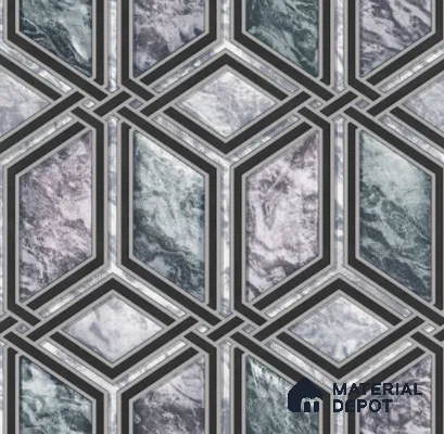 210527 | 10 Meter x 21 Inches Geometric Look Wallpaper - 57.37 Sq. Ft. | Minimum 15% wastage during installation