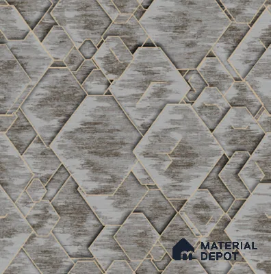210553 | 10 Meter x 21 Inches Geometric Look Wallpaper - 57.37 Sq. Ft. | Minimum 15% wastage during installation