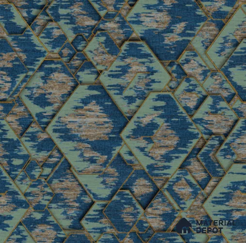 210555 | 10 Meter x 21 Inches Geometric Look Wallpaper - 57.37 Sq. Ft. | Minimum 15% wastage during installation