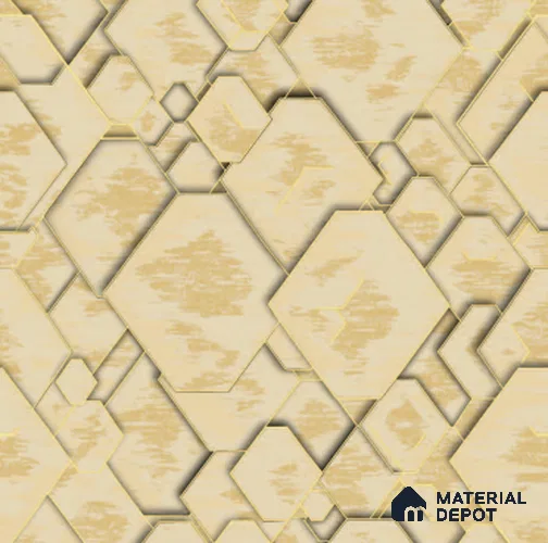 210556 | 10 Meter x 21 Inches Geometric Look Wallpaper - 57.37 Sq. Ft. | Minimum 15% wastage during installation