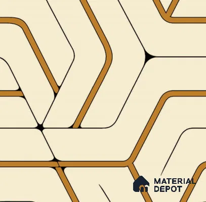 210560 | 10 Meter x 21 Inches Patterned Look Wallpaper - 57.37 Sq. Ft. | Minimum 15% wastage during installation