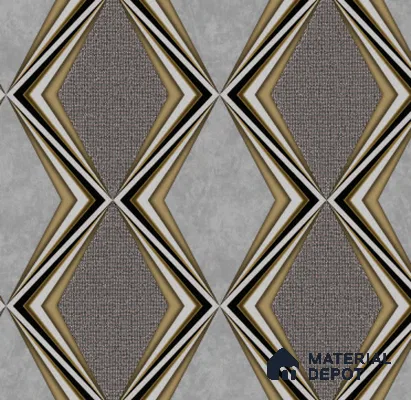 210562 | 10 Meter x 21 Inches Geometric Look Wallpaper - 57.37 Sq. Ft. | Minimum 15% wastage during installation