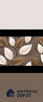 TL 02419 C Dark Brown 18 x 12 inch Glossy Finish Ceramic Wall Tile - 7 mm