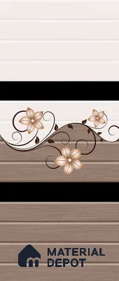 TL 02420 C Highlighter Brown & Cream 18 x 12 inch Glossy Finish Ceramic Wall Tile - 7 mm