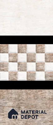 TL 03712 E Highlighter 2 Brownish White 18 x 12 inch Glossy Finish Ceramic Wall Tile - 7 mm