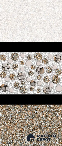 Stone Wall Tile TL 02422 A Light Bisque Cream 18 x 12 inch Glossy Finish Ceramic Wall Tile - 7 mm
