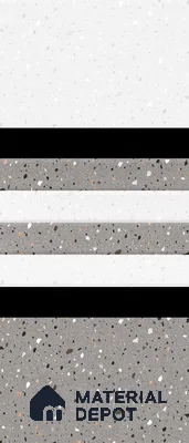 TL 02432 C Highlighter 1 Terrazzo Grey 18 x 12 inch Glossy Finish Ceramic Wall Tile - 7 mm