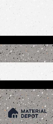 TL 02432 D Highlighter 2 Terrazzo White 18 x 12 inch Glossy Finish Ceramic Wall Tile - 7 mm