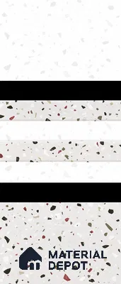 TL 02433 C Highlighter 1 White & Light Grey 18 x 12 inch Glossy Finish Ceramic Wall Tile - 7 mm