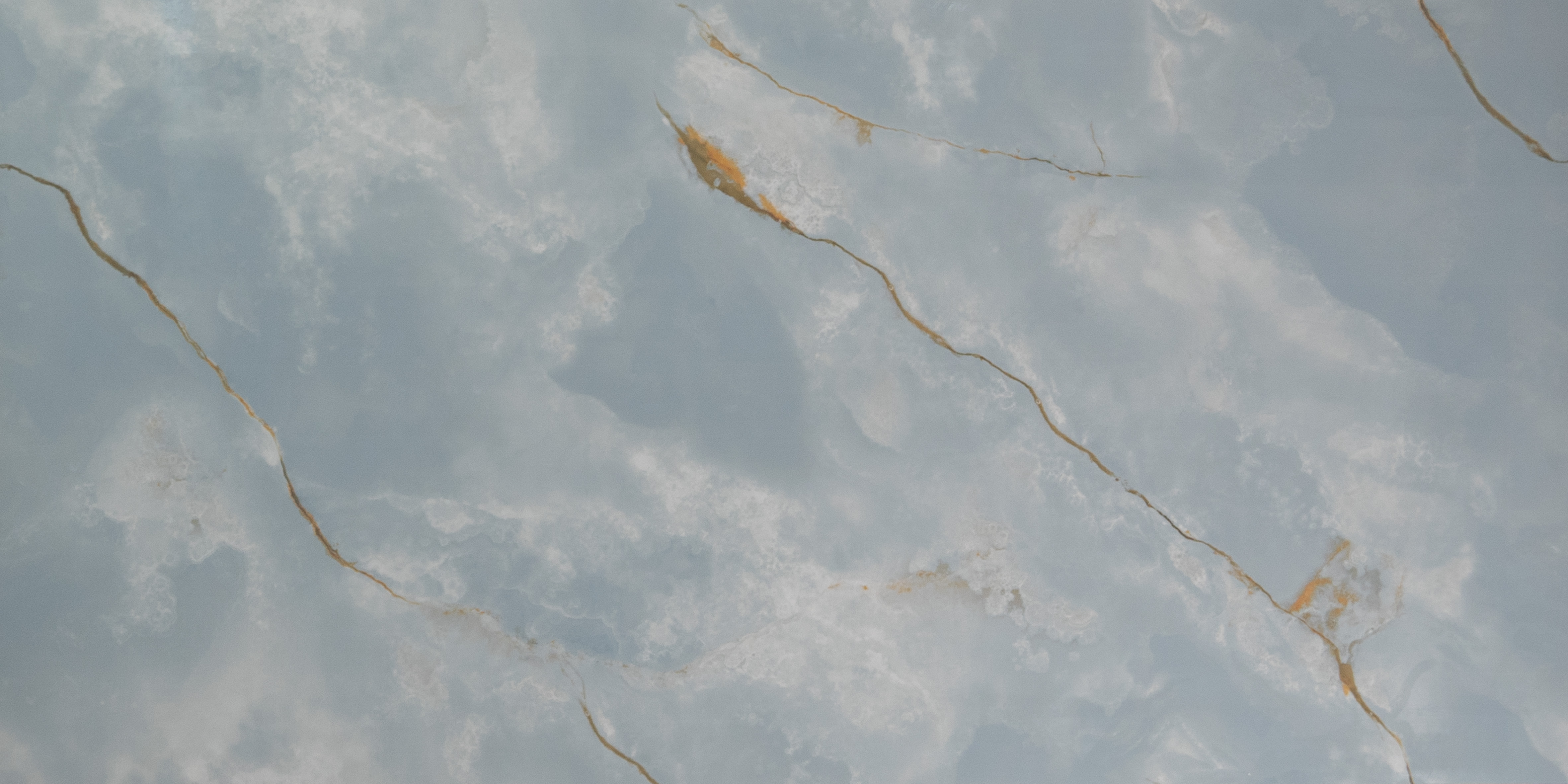 TL 00634 Blue 2 ft x 4 ft Glossy Finish Endless Vitrified Floor & Wall Tile - 9 mm