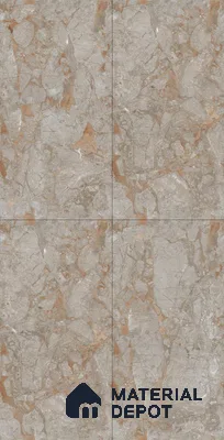 TL 02982 Brown 4 ft x 2 ft Glossy Finish PGVT Vitrified Wall & Floor Tile - 9 mm