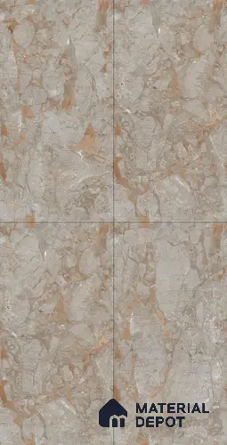 TL 02982 Brown 4 ft x 2 ft Glossy Finish PGVT Vitrified Wall & Floor Tile - 9 mm