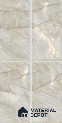 TL 02976 Cashew Beige 4 ft x 2 ft Glossy Finish GVT Vitrified Wall & Floor Tile - 9 mm