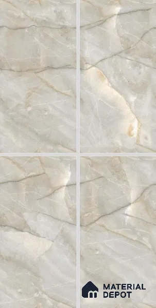 TL 02976 Cashew Beige 4 ft x 2 ft Glossy Finish GVT Vitrified Wall & Floor Tile - 9 mm