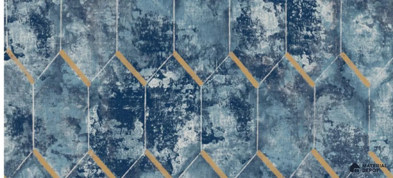 10103 | 10 Meter x 21 Inch Non Woven Geometric Look Wallpaper - 57 Sq. Ft. | Minimum 15% wastage during installation