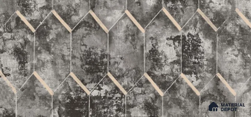 10105 | 10 Meter x 21 Inch Non Woven Geometric Look Wallpaper - 57 Sq. Ft. | Minimum 15% wastage during installation