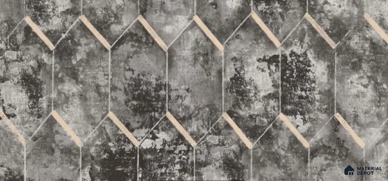 10105 | 10 Meter x 21 Inch Non Woven Geometric Look Wallpaper - 57 Sq. Ft. | Minimum 15% wastage during installation