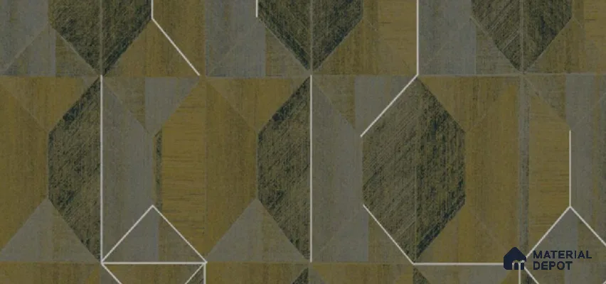 10163 | 10 Meter x 21 Inch Non Woven Geometric Look Wallpaper - 57 Sq. Ft. | Minimum 15% wastage during installation