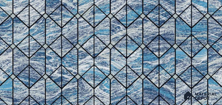 11301 | 10 Meter x 21 Inch Non Woven Geometric Look Wallpaper - 57 Sq. Ft. | Minimum 15% wastage during installation