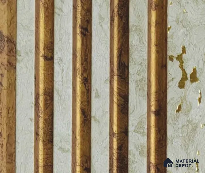 Multi Colour Marble Louver PN 06021 8 ft x 4.9 inch Charcoal Panel - 12 mm | Suitable for Feature Wall, TV Unit & Living Room | Width is Subjected to 5% Variation