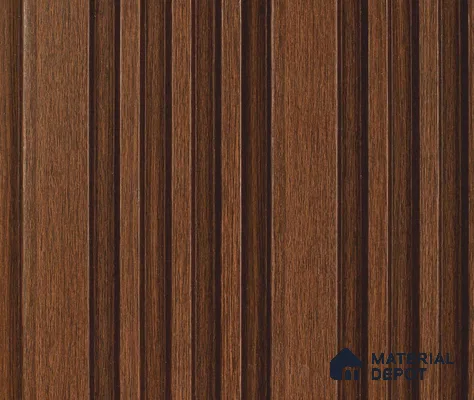 Wooden Look PN 06035 8 ft x 4.9 inch Charcoal Panel - 12 mm | Suitable for Feature Wall, TV Unit & Living Room | Width is Subjected to 5% Variation