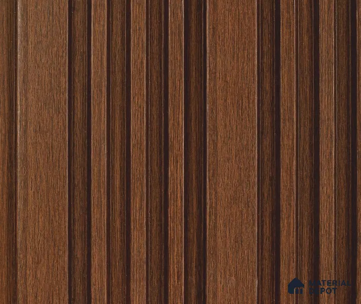 Wooden Look PN 06035 8 ft x 4.9 inch Charcoal Panel - 12 mm | Suitable for Feature Wall, TV Unit & Living Room | Width is Subjected to 5% Variation