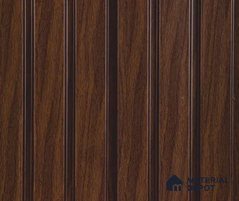 Brown Wooden Louver PN 06036 8 ft x 4.9 inch Charcoal Panel - 12 mm | Suitable for Feature Wall, TV Unit & Living Room | Width is Subjected to 5% Variation
