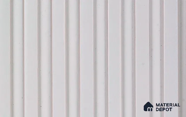 Grey Plain Colour Louver PN 06050 8 ft x 4.9 inch Charcoal Panel - 12 mm | Suitable for Feature Wall, TV Unit & Living Room | Width is Subjected to 5% Variation