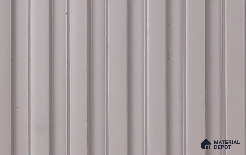Grey Plain Colour Louver PN 06051 8 ft x 4.9 inch Charcoal Panel - 12 mm | Suitable for Feature Wall, TV Unit & Living Room | Width is Subjected to 5% Variation