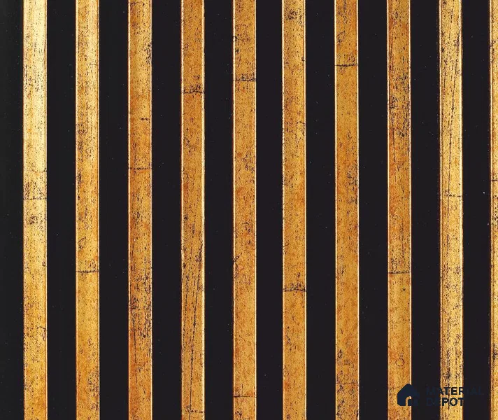 Multi Colour Wooden Louver PN 06063 8 ft x 4.9 inch Charcoal Panel - 12 mm | Suitable for Feature Wall, TV Unit & Living Room | Width is Subjected to 5% Variation