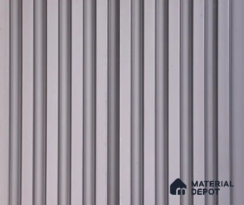 Grey Plain Colour Louver PN 06064 8 ft x 4.9 inch Charcoal Panel - 12 mm | Suitable for Feature Wall, TV Unit & Living Room | Width is Subjected to 5% Variation