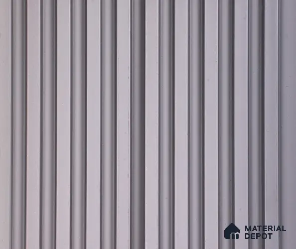 Grey Plain Colour Louver PN 06064 8 ft x 4.9 inch Charcoal Panel - 12 mm | Suitable for Feature Wall, TV Unit & Living Room | Width is Subjected to 5% Variation