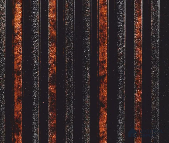 Black Patterned Louver PN 06065 8 ft x 4.9 inch Charcoal Panel - 12 mm | Suitable for Feature Wall, TV Unit & Living Room | Width is Subjected to 5% Variation