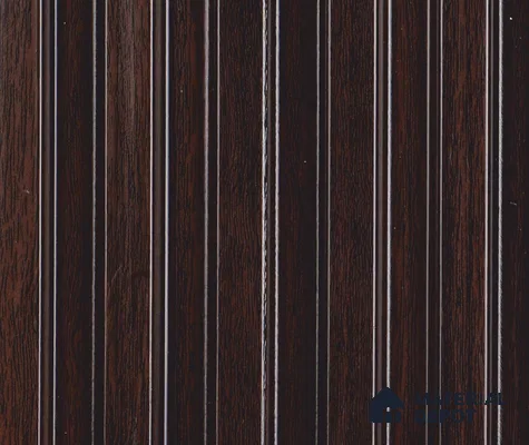 Brown Wooden Louver PN 06059 8 ft x 4.9 inch Charcoal Panel - 12 mm | Suitable for Feature Wall, TV Unit & Living Room | Width is Subjected to 5% Variation