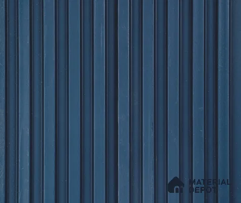 Blue Plain Colour Louver PN 06061 8 ft x 4.9 inch Charcoal Panel - 12 mm | Suitable for Feature Wall, TV Unit & Living Room | Width is Subjected to 5% Variation