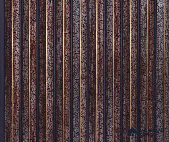 Brown Wooden Louver PN 06044 8 ft x 4.9 inch Charcoal Panel - 12 mm | Suitable for Feature Wall, TV Unit & Living Room | Width is Subjected to 5% Variation
