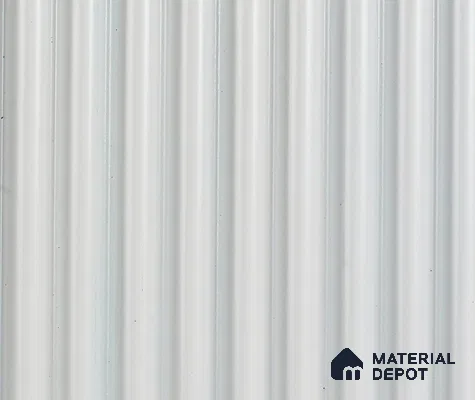 White Plain Colour Louver PN 06045 8 ft x 4.9 inch Charcoal Panel - 12 mm | Suitable for Feature Wall, TV Unit & Living Room | Width is Subjected to 5% Variation