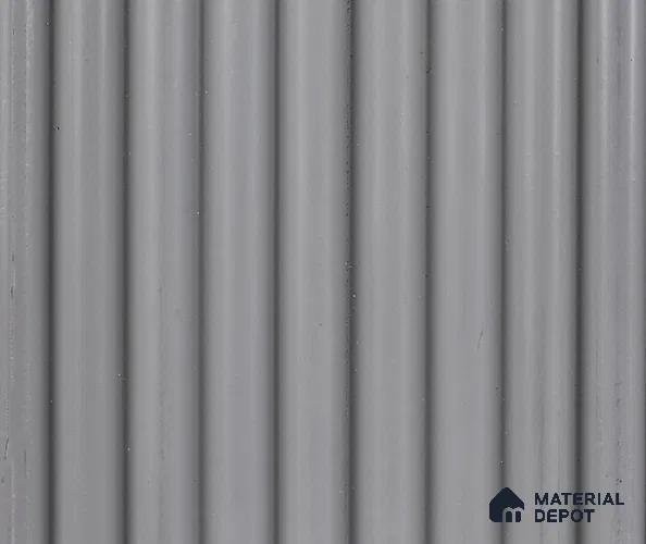 Grey Plain Colour Louver PN 06046 8 ft x 4.9 inch Charcoal Panel - 12 mm | Suitable for Feature Wall, TV Unit & Living Room | Width is Subjected to 5% Variation