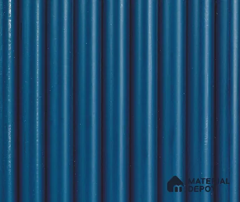 Blue Plain Colour Louver PN 06048 8 ft x 4.9 inch Charcoal Panel - 12 mm | Suitable for Feature Wall, TV Unit & Living Room | Width is Subjected to 5% Variation