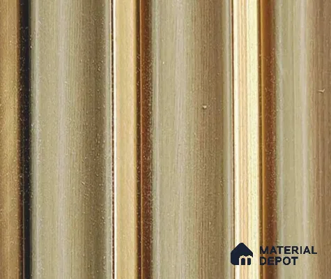 Brown Luxury Louver PN 06067 8 ft x 4.9 inch Charcoal Panel - 12 mm | Suitable for Feature Wall, TV Unit & Living Room | Width is Subjected to 5% Variation
